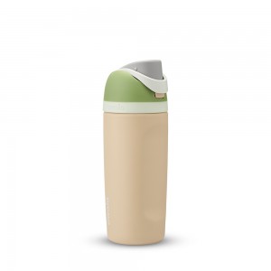 Beige Sandbox Owala Freesip® Ages 3+ Stainless Steel 16 Oz Water Bottle Kids' | CBNGJF-135