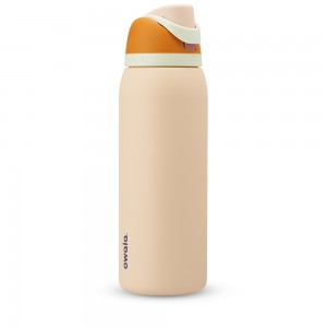 Beige Water In The Desert Owala Freesip® Stainless Steel 40 Oz Water Bottle | SUEILF-802