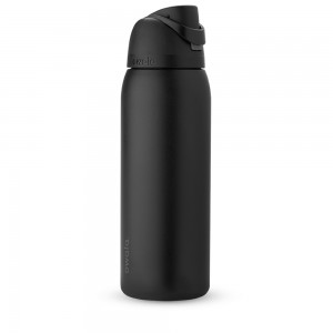 Black Very, Very Dark Owala Freesip® Stainless Steel 40 Oz Water Bottle | GKOETI-374