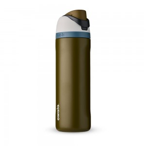 Brown Forresty Owala Freesip® Stainless Steel 24 Oz Water Bottle | IYTVGR-650