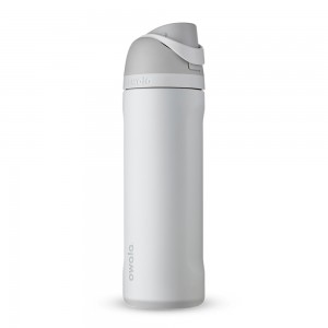 Grey Shy Marshmallow Owala Freesip® Stainless Steel 24 Oz Water Bottle | LXSZWI-074