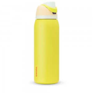 Yellow Lemon Limeade Owala Freesip® Stainless Steel 40 Oz Water Bottle | LNRIBO-902