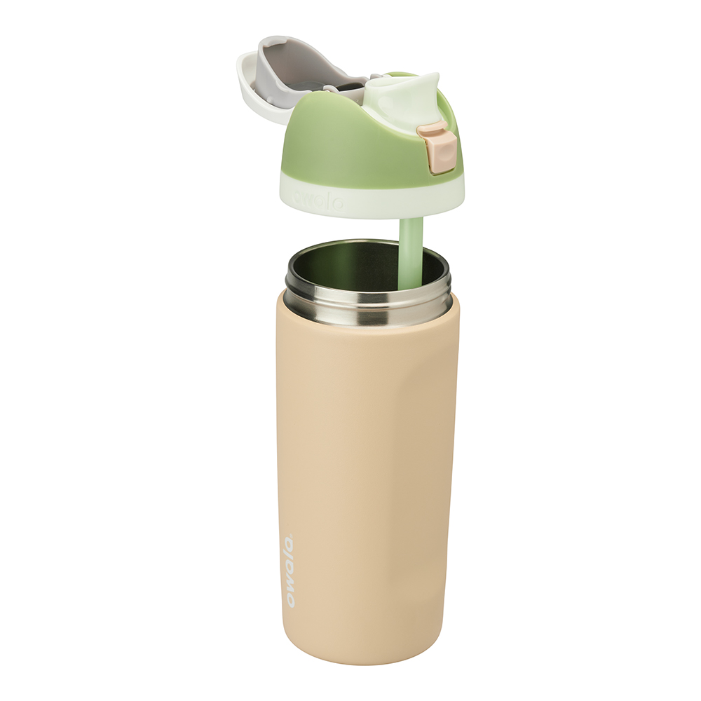 Beige Sandbox Owala Freesip® Ages 3+ Stainless Steel 16 Oz Water Bottle Kids' | CBNGJF-135