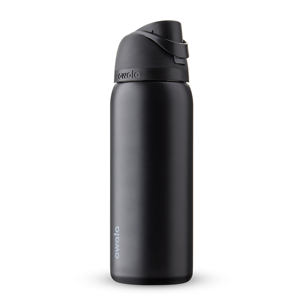 Black Very, Very Dark Owala Freesip® Stainless Steel 32 Oz Water Bottle | UMASIG-391