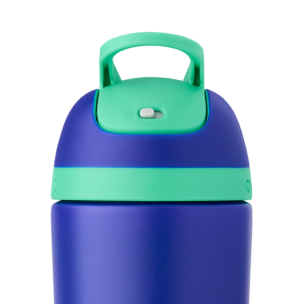 Blue + Teal Owala Stainless Steel Flip 14 Oz Kids' | IQGLKO-304