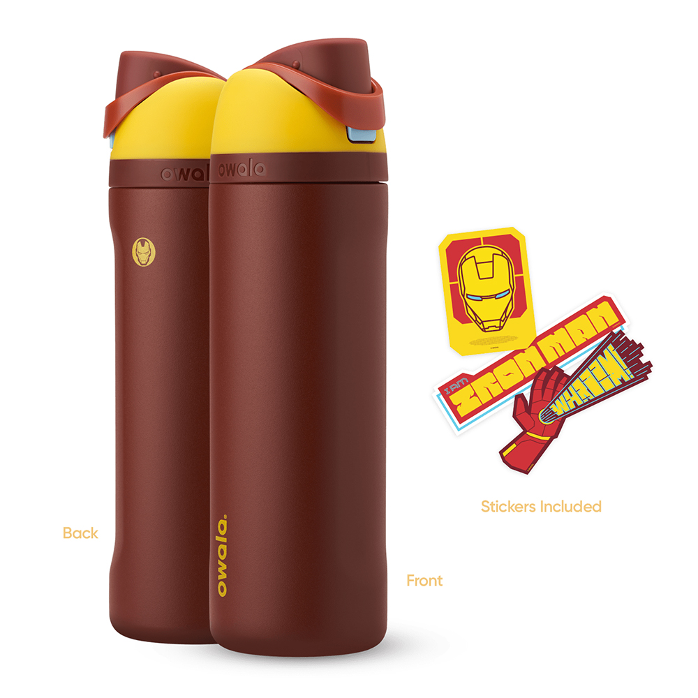 Brown Iron Man Owala Freesip® 24 Oz Marvel Water Bottle | WIUQYO-207