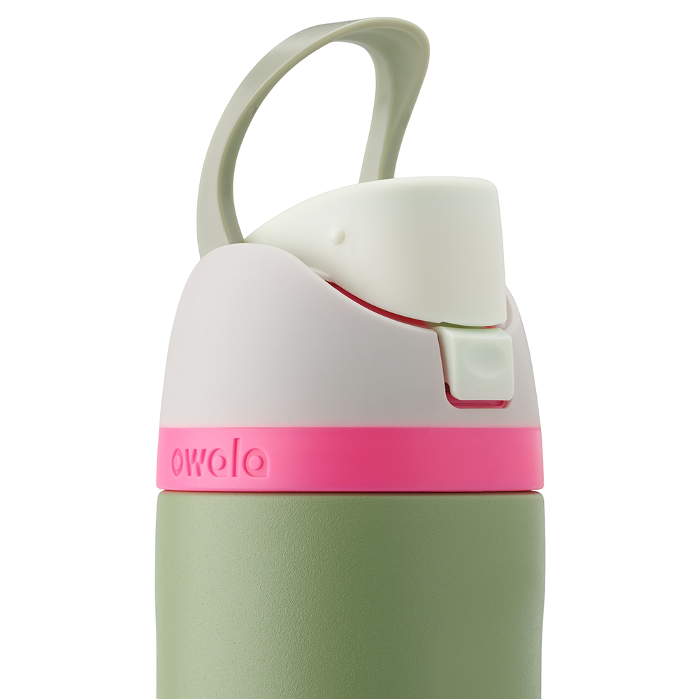 Green Neo Sage Owala Freesip® Stainless Steel 24 Oz Water Bottle | XNEJQI-317