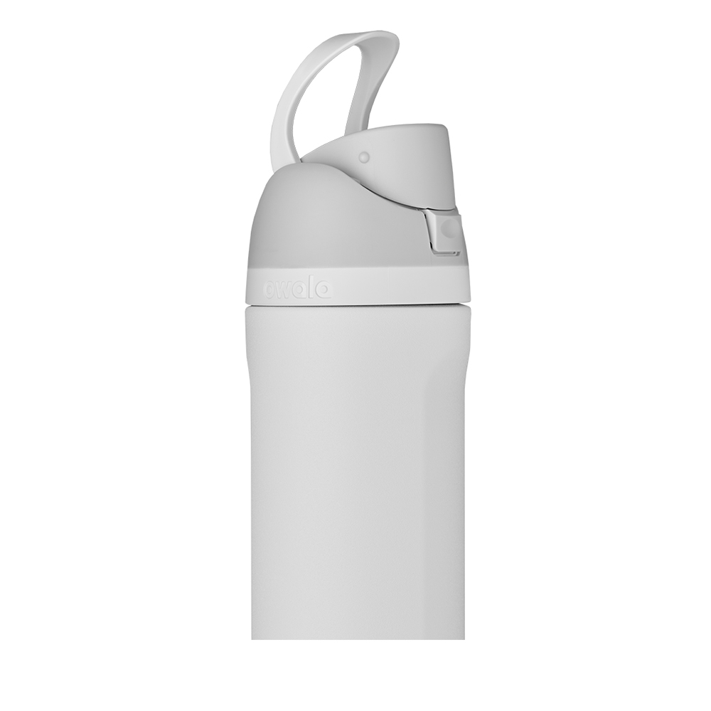 Grey Shy Marshmallow Owala Freesip® Stainless Steel 24 Oz Water Bottle | LXSZWI-074