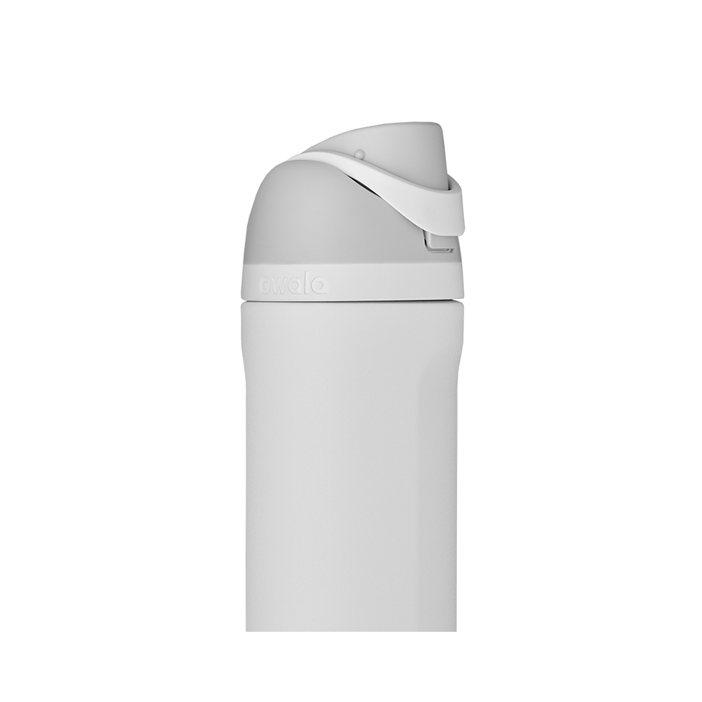 Grey Shy Marshmallow Owala Freesip® Stainless Steel 24 Oz Water Bottle | LXSZWI-074