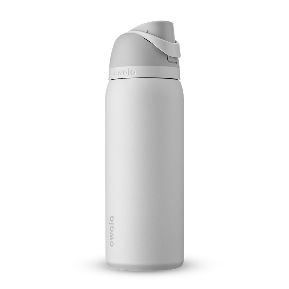 Grey Shy Marshmallow Owala Freesip® Stainless Steel 32 Oz Water Bottle | JRQDLI-513