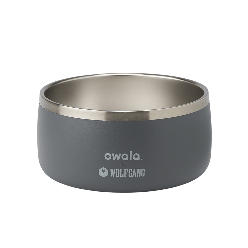 Grey Wolfgang Owala Stainless Steel 6 Cups Pet Bowl | JFEGWB-174