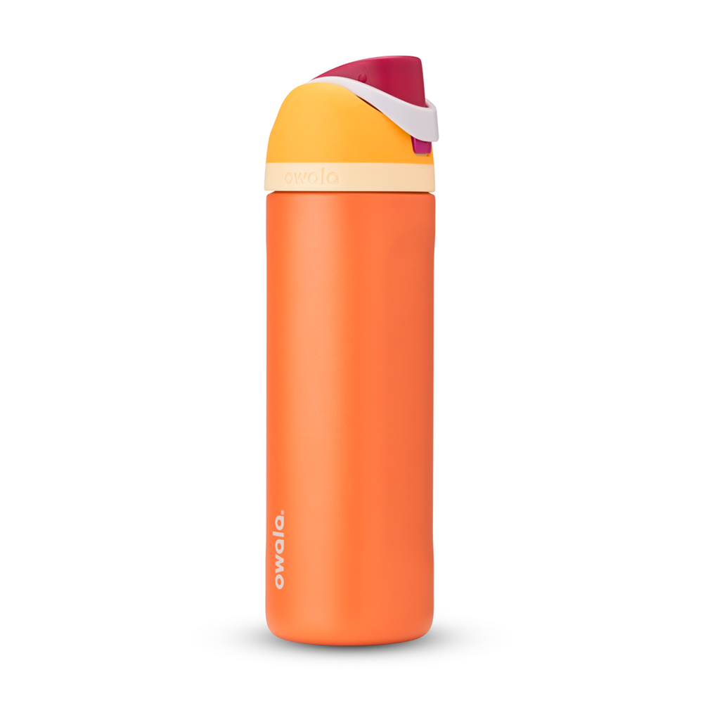 Orange Citrus Crush Owala Freesip® Stainless Steel 24 Oz Water Bottle | QDRUAL-820