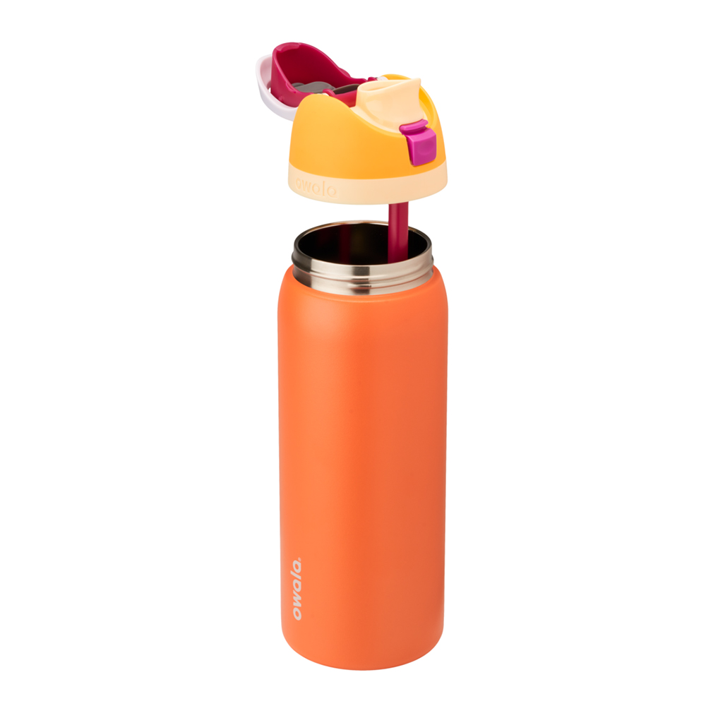 Orange Citrus Crush Owala Freesip® Stainless Steel 32 Oz Water Bottle | KUQNOE-214