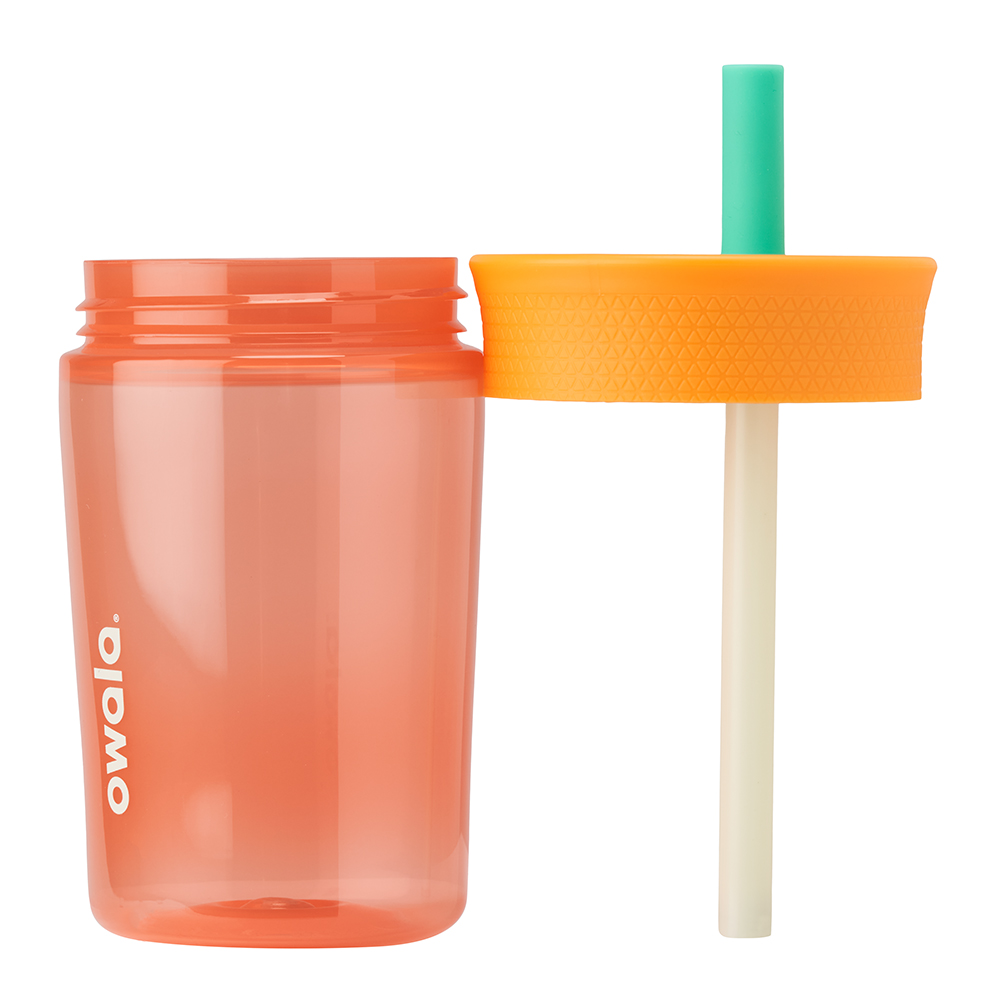 Orange Just Peachy Owala Tumbler Plastic 15 Oz Kids' | CSPUZD-912