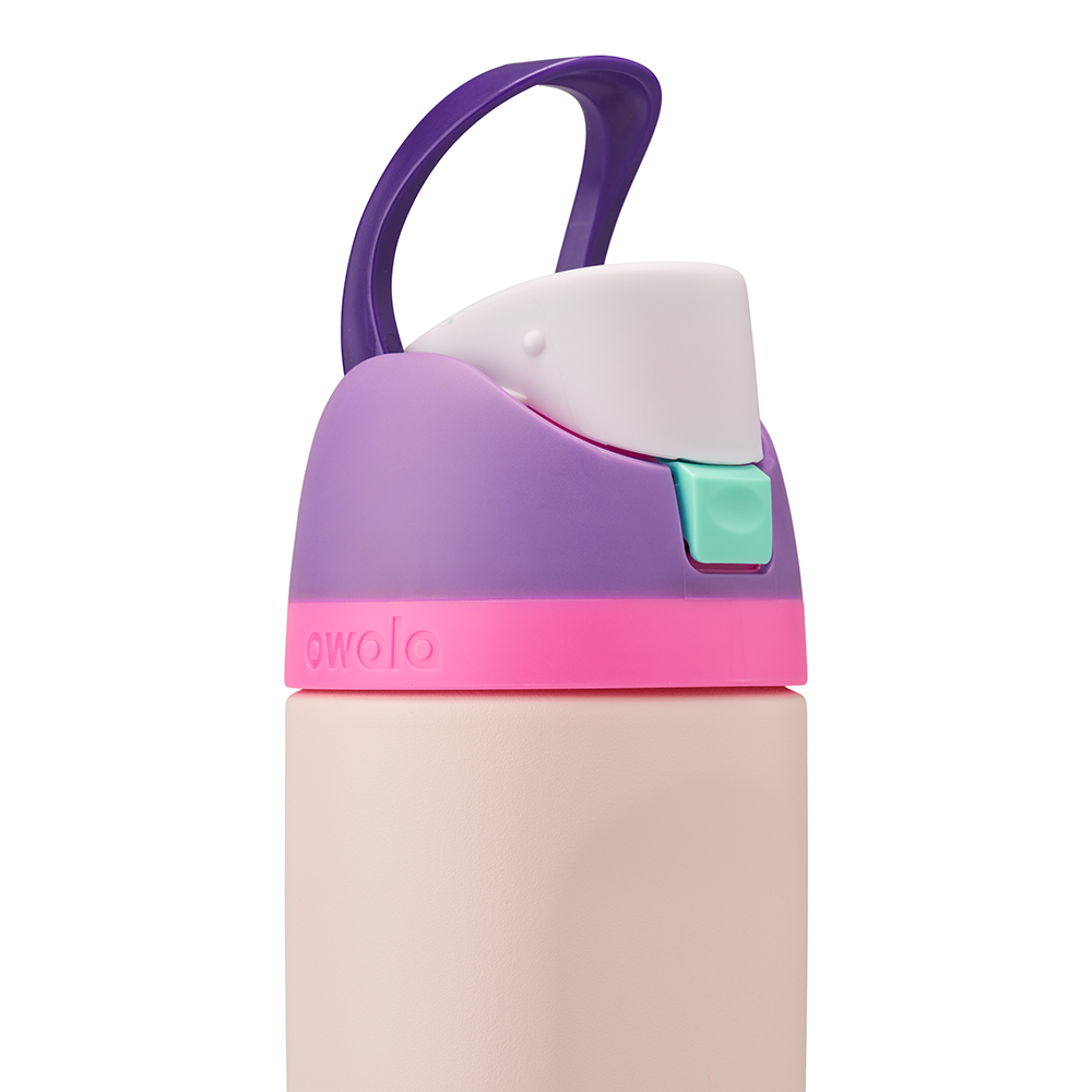 Pink Bunny Business Owala Freesip® Ages 3+ Stainless Steel 16 Oz Water Bottle Kids' | UQGLAE-312