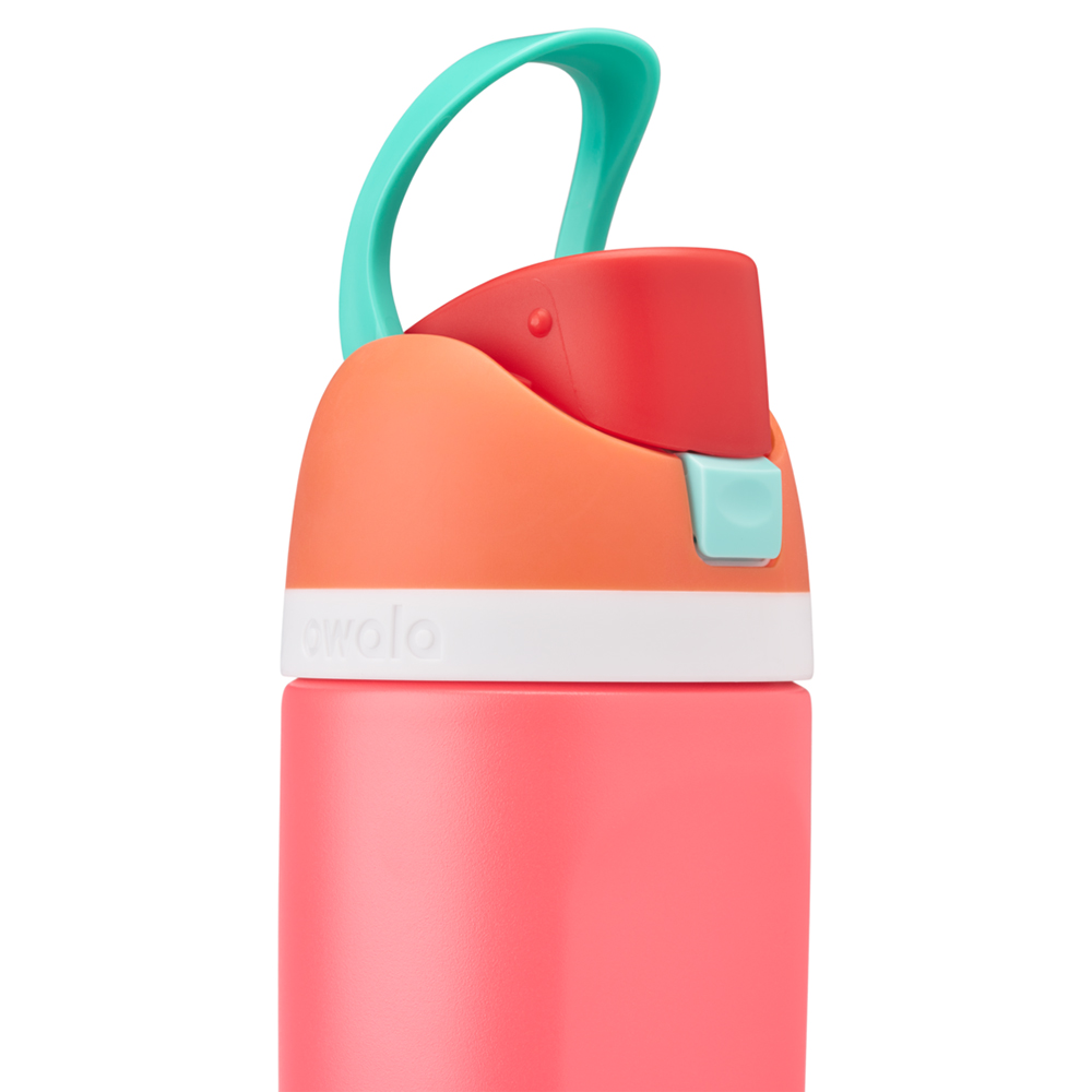 Pink Fireball Owala Freesip® Stainless Steel Kid's 16 Oz Water Bottle Kids' | EOLYAB-415