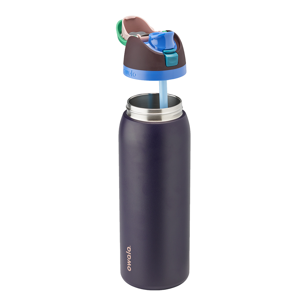 Purple Night Safari Owala Freesip® Stainless Steel 40 Oz Water Bottle | NCGDAB-523