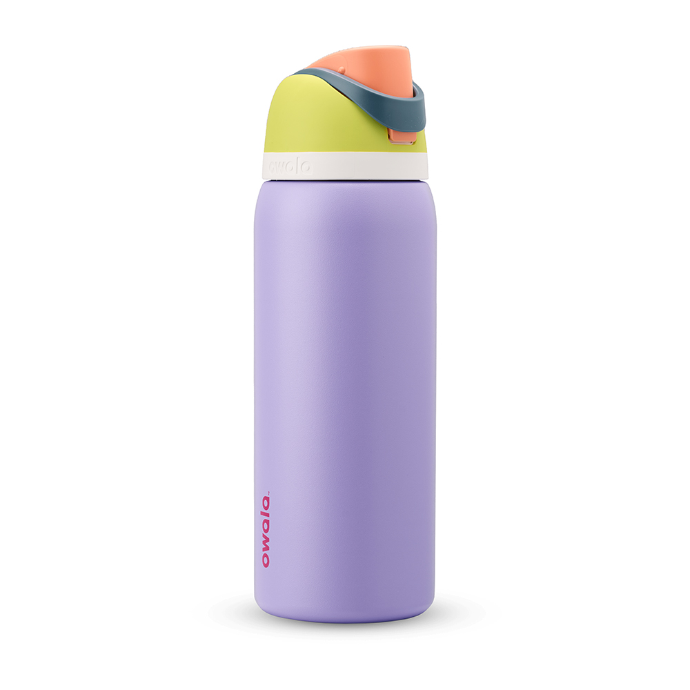 Purple Retro Boardwalk Owala Freesip® Stainless Steel 32 Oz Water Bottle | VSAIPW-456