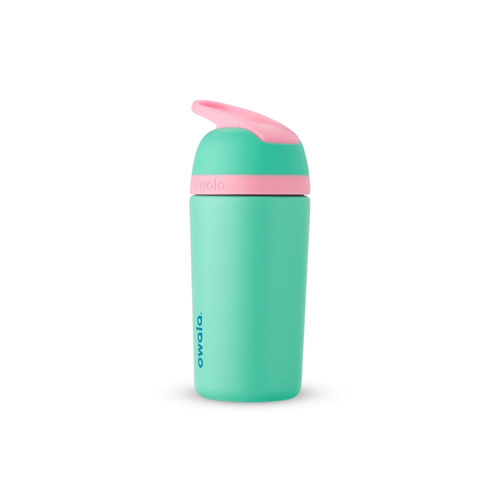 Teal + Pink Owala Stainless Steel Flip 14 Oz Kids\' | PVYSJM-457