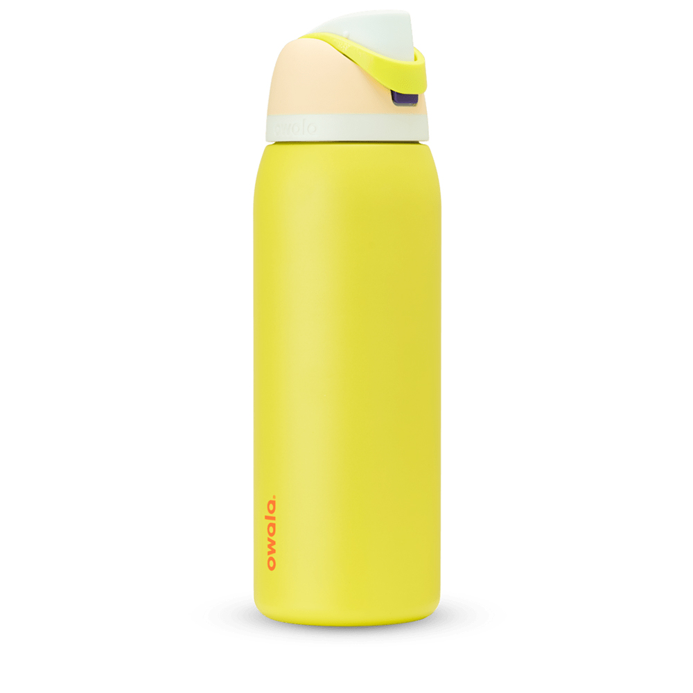 Yellow Lemon Limeade Owala Freesip® Stainless Steel 40 Oz Water Bottle | LNRIBO-902