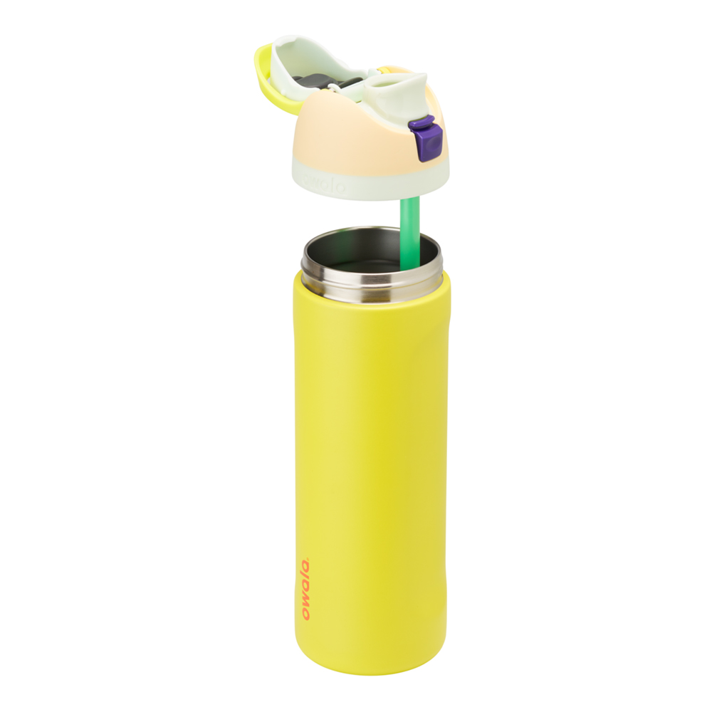 Yellow Lemon Limeade Owala Freesip® Stainless Steel 24 Oz Water Bottle | BZFWCX-162