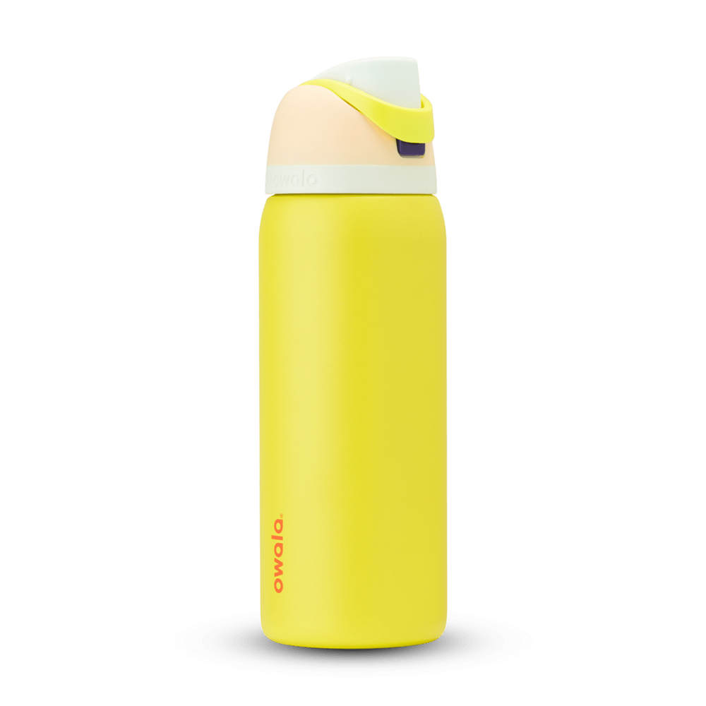 Yellow Lemon Limeade Owala Freesip® Stainless Steel 32 Oz Water Bottle | XWAOVM-480