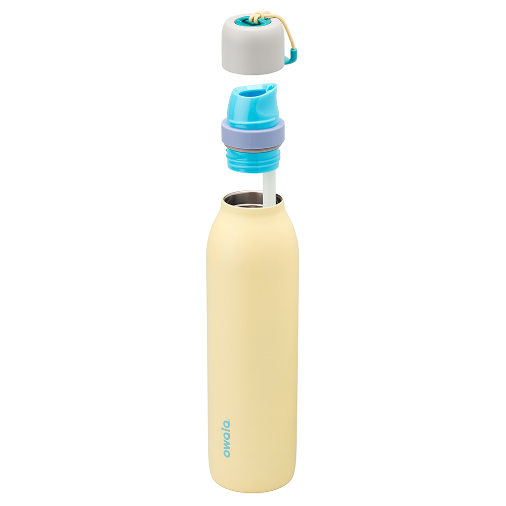 Yellow Sunny Daze Owala Freesip® Twist 24 Oz Water Bottle | MRBPFZ-813