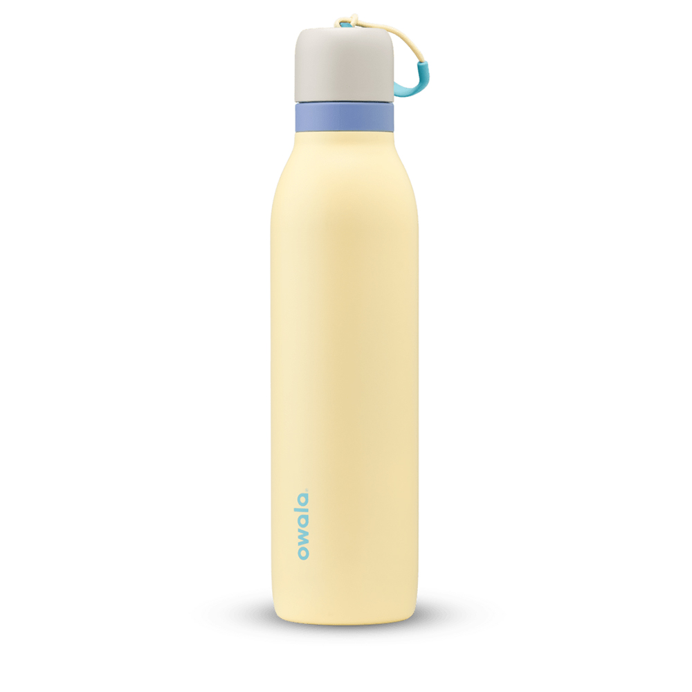 Yellow Sunny Daze Owala Freesip® Twist 24 Oz Water Bottle | MRBPFZ-813